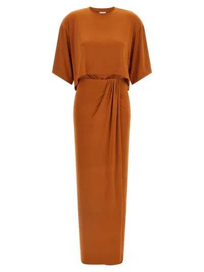 The Andamane Anja Dresses Orange In Brown