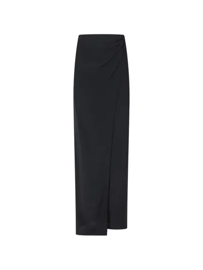 The Andamane Asymmetric Skirt In Black