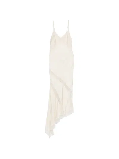 The Andamane Asymmetrical-hem Dress In Neutral
