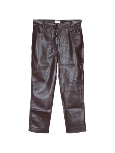 The Andamane Axelle Slim-fit Capri Trousers In Brown