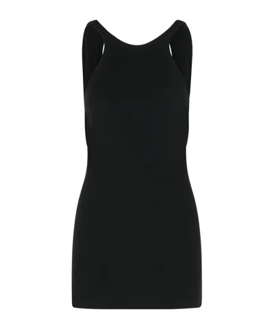 The Andamane Backless Dress In Black