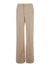 The Andamane Beige Pants With Pences On The Front In Tech Fabric Woman In Multicolor