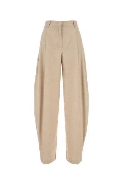 THE ANDAMANE THE ANDAMANE BEIGE STRETCH POLYESTER BLEND PANT