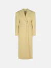 The Andamane Beige Wool Blend I Coat In White
