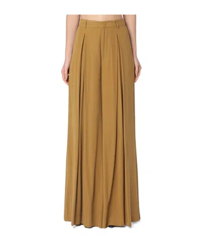 The Andamane Belt-loop Casual Pants In Brown