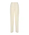 The Andamane Nathalie Trousers In Linen Blend In Nude