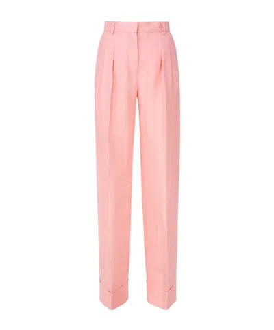 THE ANDAMANE THE ANDAMANE PINSTRIPED PLEAT DETAILED TROUSERS