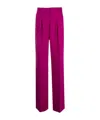 The Andamane Wide-leg Flared Trousers In Purple