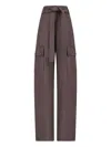 The Andamane Belted Cargo Trousers In Purple