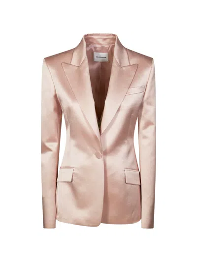 The Andamane Bianca Buttoned Blazer In Pink