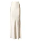 The Andamane Bias-cut Maxi Skirt In White