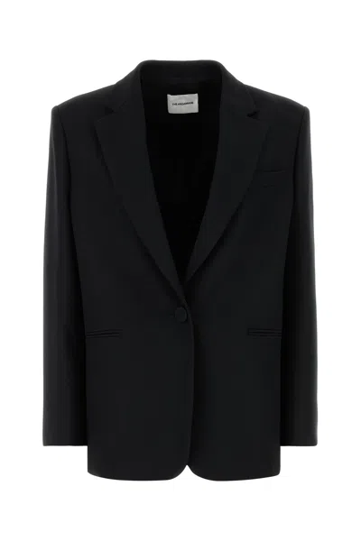 The Andamane Black Crepe Oversize Guia Blazer