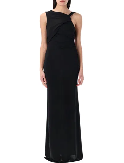 THE ANDAMANE BLACK VENERE LONG DRESS