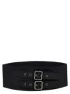The Andamane Polyester Cotton Blend Belts In Black