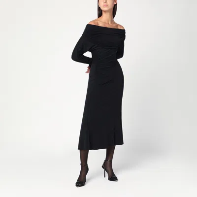 The Andamane Black Zoe Midi Dress