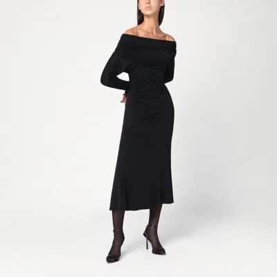 The Andamane Black Zoe Midi Dress