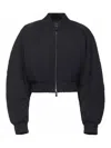 The Andamane Bomber Jacket With Balloon Sleeves In Black