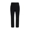 The Andamane Boot-cut Trousers With Side And Welt Pockets In Black