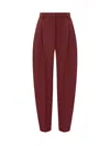 The Andamane Bordeaux Tailored Pants The Andamans In Burgundy