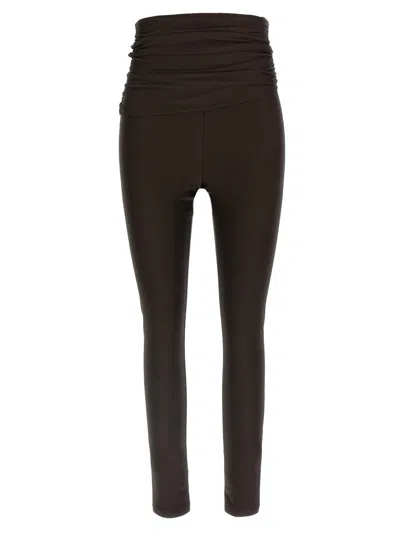 The Andamane Brown Vicky Leggings In Black