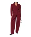 The Andamane Tailored Jacket With Double-breasted Design And Lapels In Burgundy