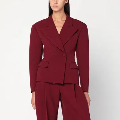 The Andamane Burgundy Single-breasted Jacket In Red