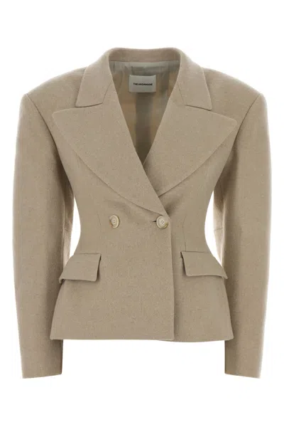 THE ANDAMANE THE ANDAMANE CAPPUCCINO WOOL BLAZER