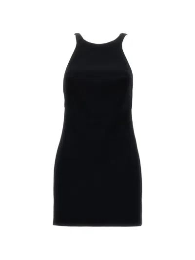 The Andamane Carmen Open-back Sleeveless Midi Dress In Transparent