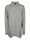 The Andamane Oversize Georgian Shirt Chest Pocket In Grey