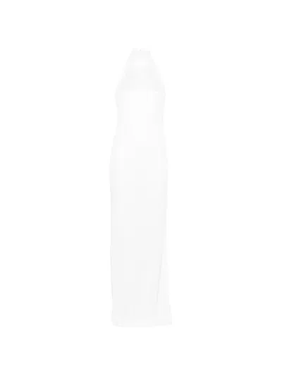 The Andamane Cleo Halterneck Maxi Dress In White