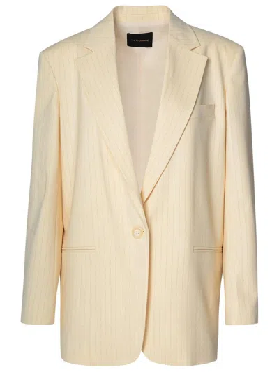 The Andamane 'guia' Ivory Virgin Wool Blend Blazer Women In White