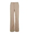 The Andamane Beige Pants With Pences On The Front In Tech Fabric Woman In Nude