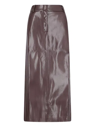 The Andamane Concealed Fastening Straight Hem In Brown