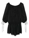The Andamane Cotton Playsuit In Black