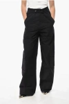 The Andamane Cotton Sarah Casual Pants With Buttons In Black