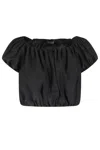 The Andamane 'whitely' Black Top With Balloon Design
