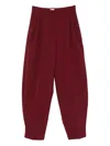 The Andamane Bordeaux Tailored Pants The Andamans In Red