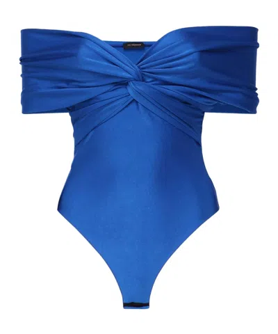 THE ANDAMANE THE ANDAMANE KNOT DETAILED OFF-SHOULDER BODYSUIT