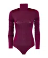 The Andamane Crystal-embellished Bodysuit In Purple