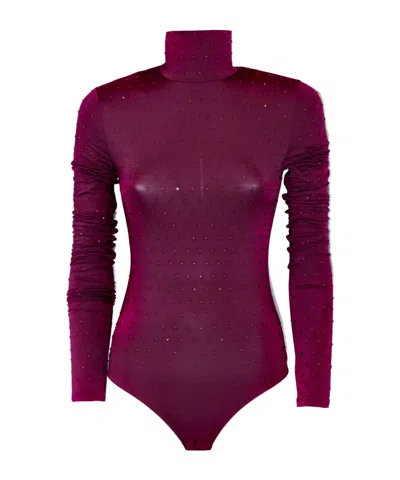THE ANDAMANE THE ANDAMANE CRYSTAL-EMBELLISHED BODYSUIT