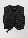 The Andamane Crystal V-neck Studded Waistcoat