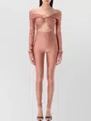 The Andamane Cut-out Fitted Jumpsuit Knot Detail
