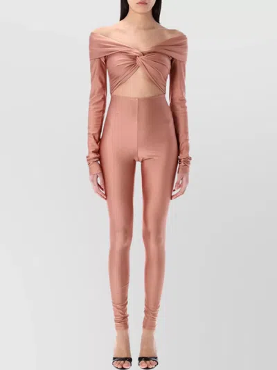 THE ANDAMANE CUT-OUT FITTED JUMPSUIT KNOT DETAIL