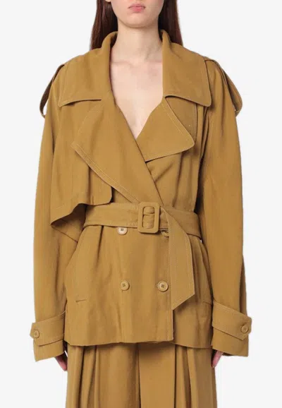 THE ANDAMANE DOUBLE-BREASTED BELTED COAT