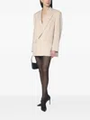 The Andamane Double-breasted Sand-coloured Jacket In Neutrals
