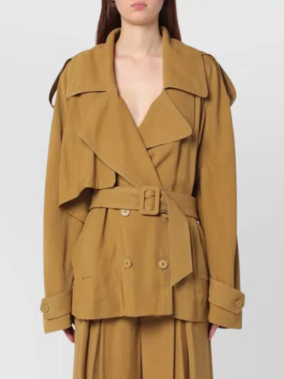 THE ANDAMANE DOUBLE-BREASTED OVERCOAT WITH BELTED EPAULETTES