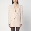 The Andamane Double-breasted Sand-coloured Jacket