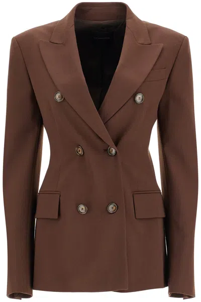 The Andamane Double-breasted Shannon Bl In Brown