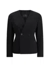 The Andamane Doubled-breasted Jacket In Black