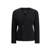 The Andamane Doubled-breasted Jacket In Black